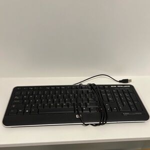 Hewlett-Packard HP KU-0841 USB Wired Computer Keyboard Black Excellent - Working